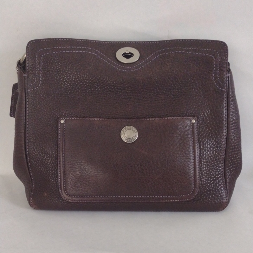 Coach Brown Leather Bag (J253)